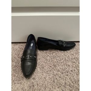 NIB Dr. Scholl’s 8M Black Leo Stud Loafers